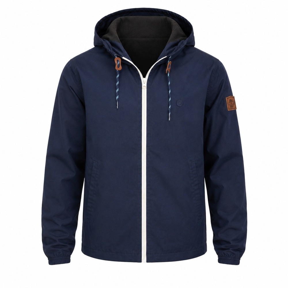 Element Wolfeboro Collection Men's Navy Blue Hooded Heavy Shell Jacket Large